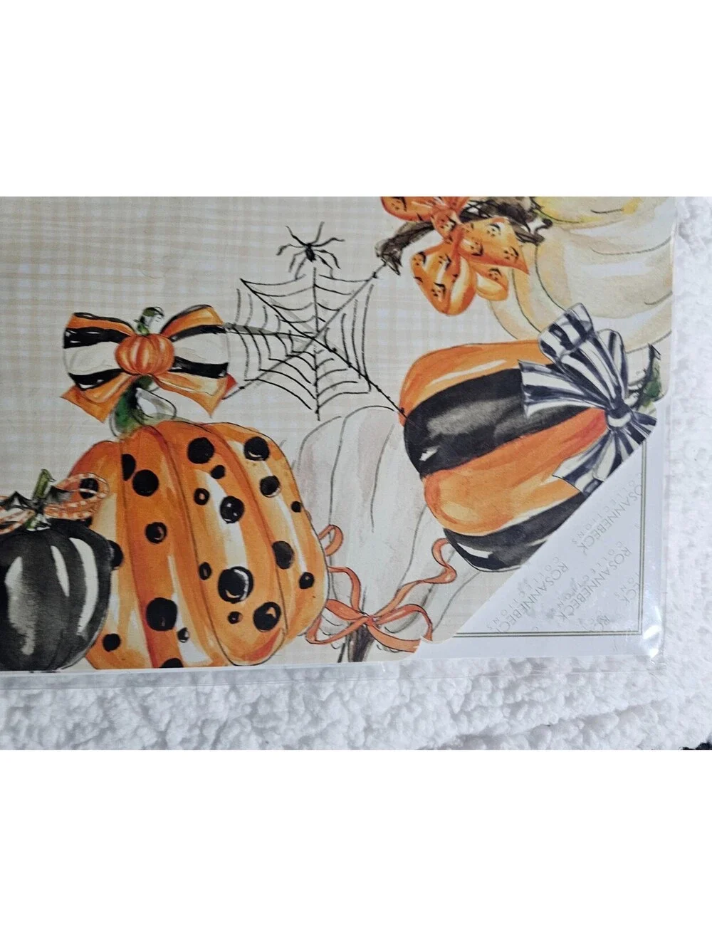 (2 Packs) New Posh 10 Placemats Paper Halloween Pumpkins & Spiders Webs 17
